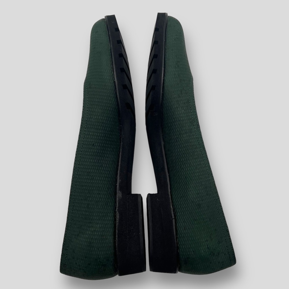 Salvatore Ferragamo Hunter Green Slip On Flats. - Picture 5 of 7
